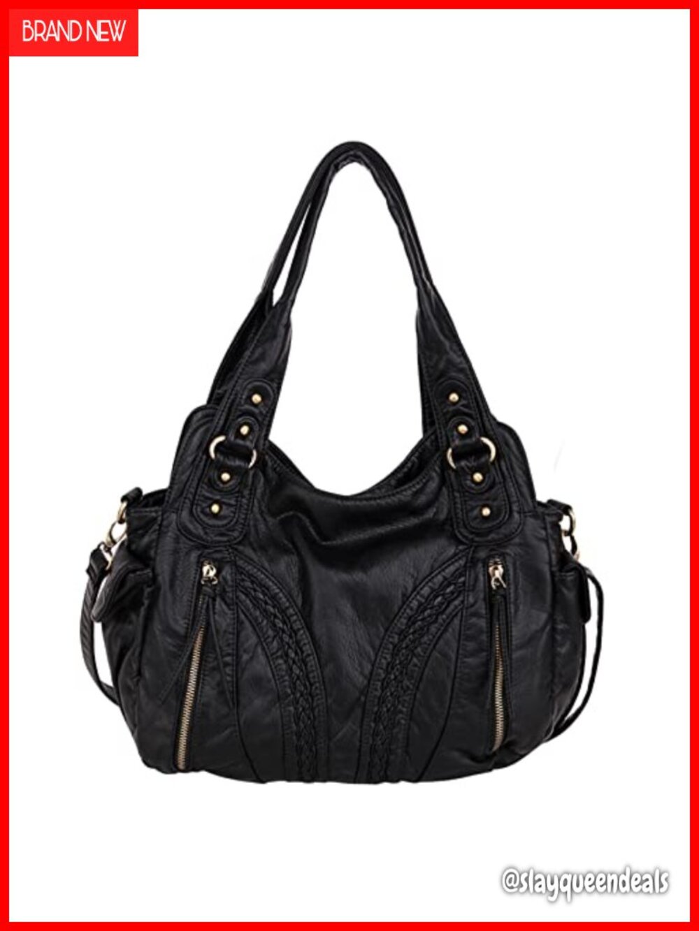 Women's Hobo Handbag with Crossbody Strap Soft Durable